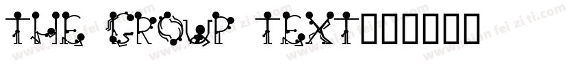 the group text字体转换